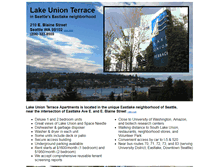 Tablet Screenshot of lakeunionterrace.com